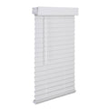 White Faux Wood Blind L236