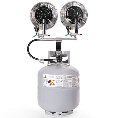 30,000 BTU Dual Burner Propane Tanktop Heater C51865