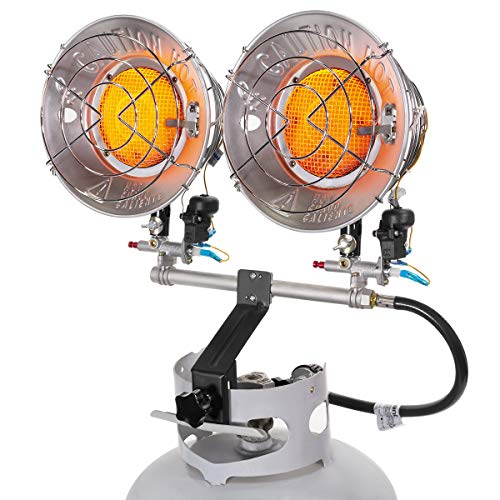30,000 BTU Dual Burner Propane Tanktop Heater C51865
