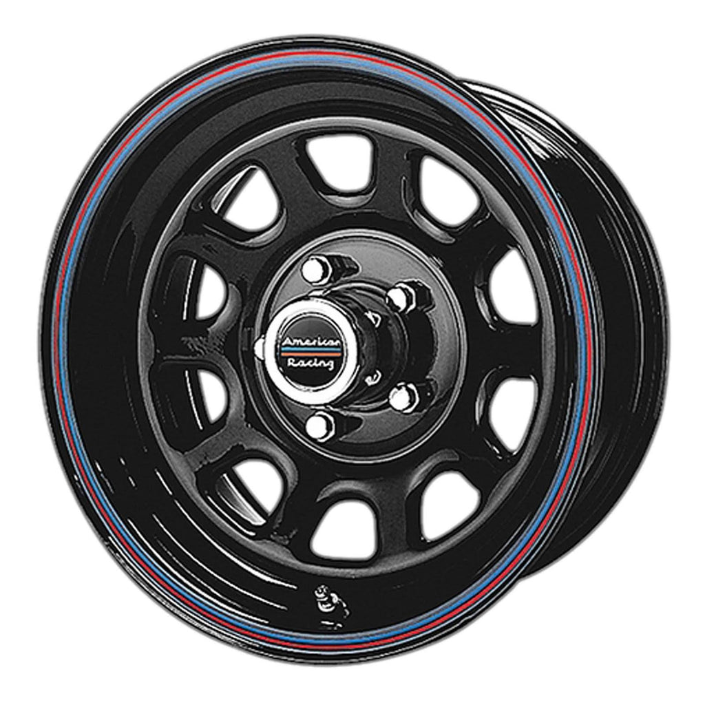 15x8 5x114.30 Black Wheel E6028
