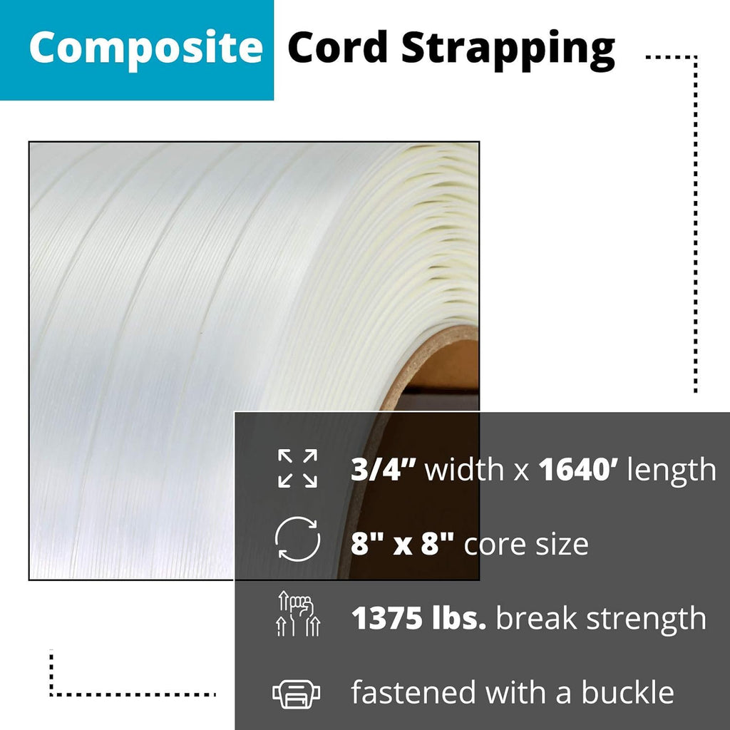 White Composite Cord Strapping Roll G378590