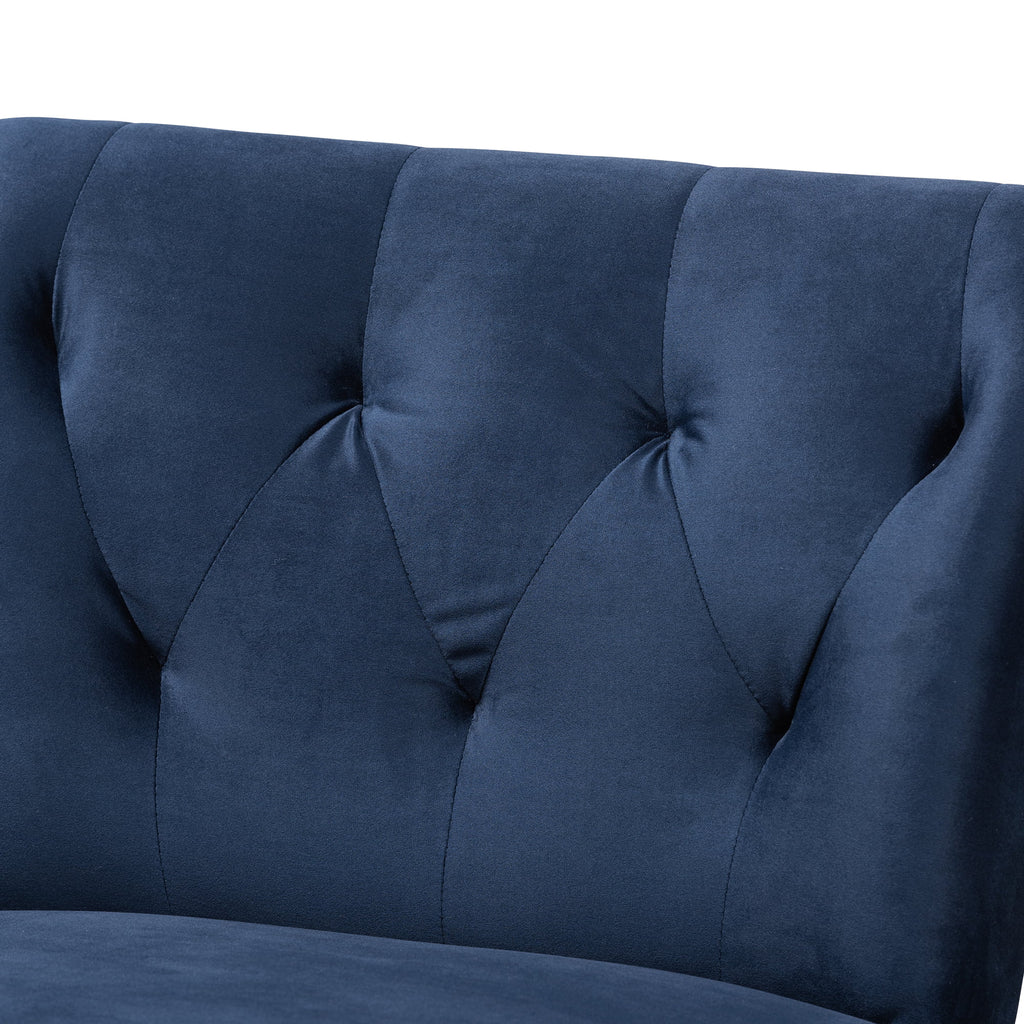 Navy Blue Slipper Chair T3187