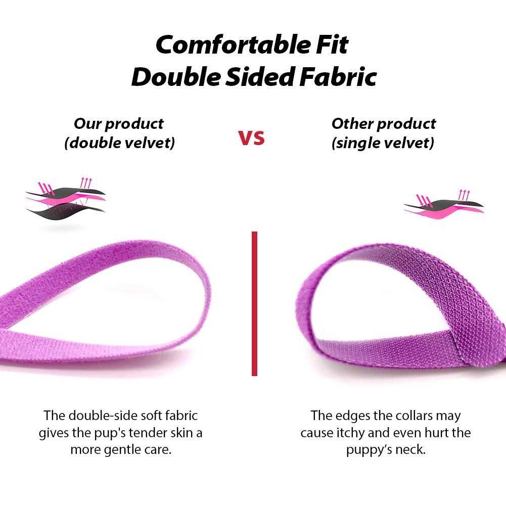 Puppy Whelping Collars 15 Colors Double-Sided Soft Adjustable ID Bands T465