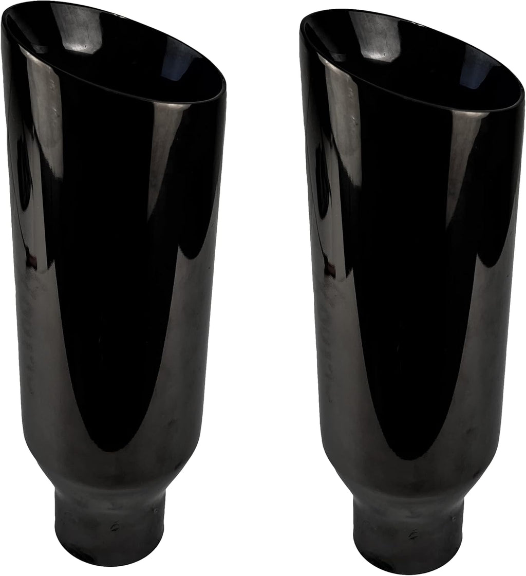 Universal Exhaust Tip Stainless Steel Double Wall Chrome Polish Pack of 2 B3835