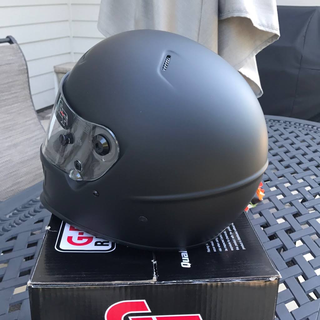 Matte Black Racing Helmet I1840