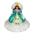 45cm Victorian Porcelain Doll with Umbrella Dress & Hat Y9991