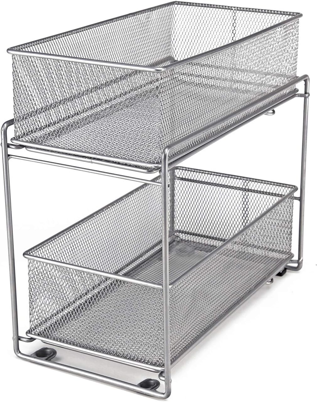 Stackable Cabinet Organizer Pull Out Drawer, 2 Tier T432080