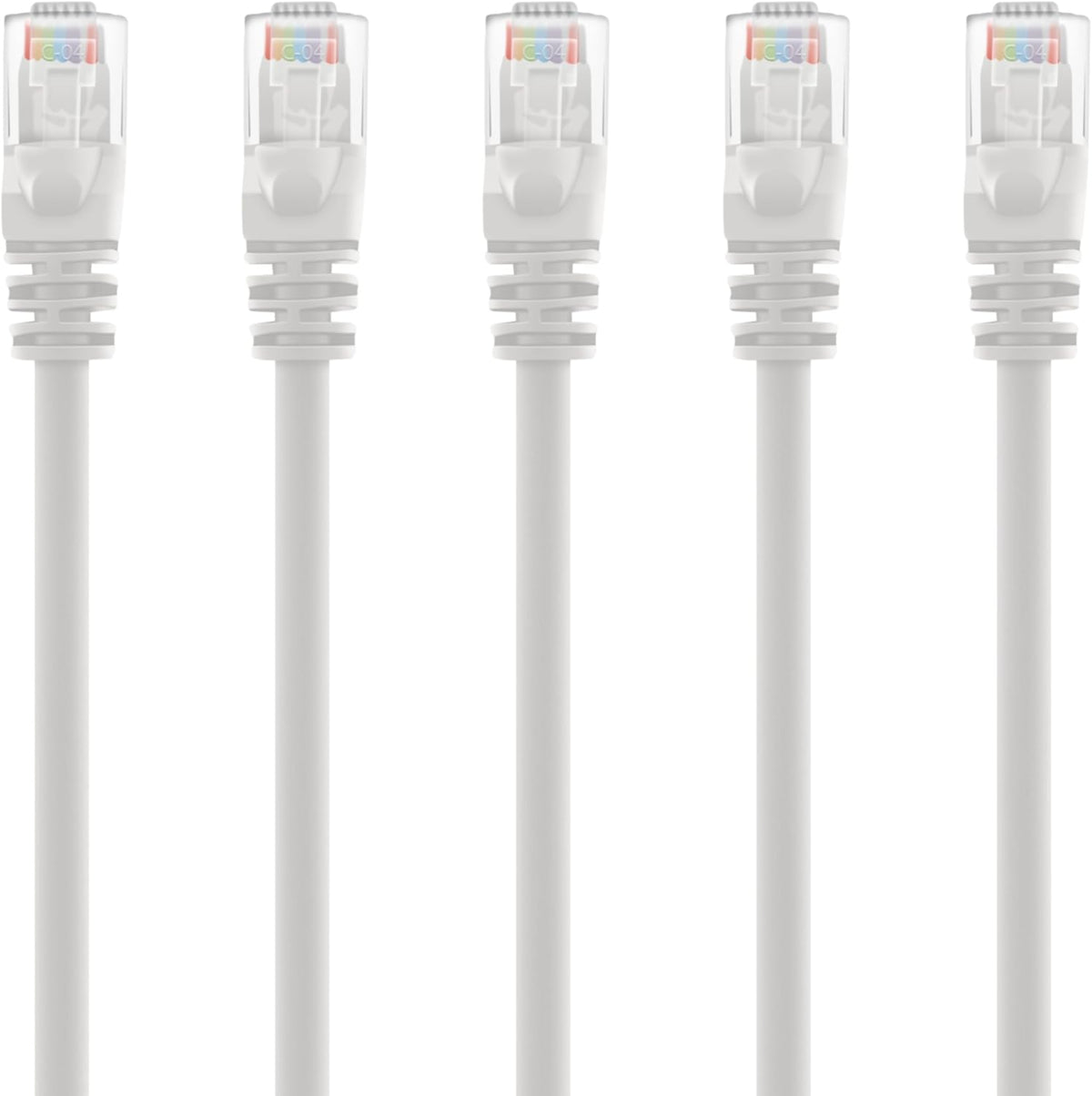 Cat 6 Ethernet Cable 3 ft (50-Pack) White P5950