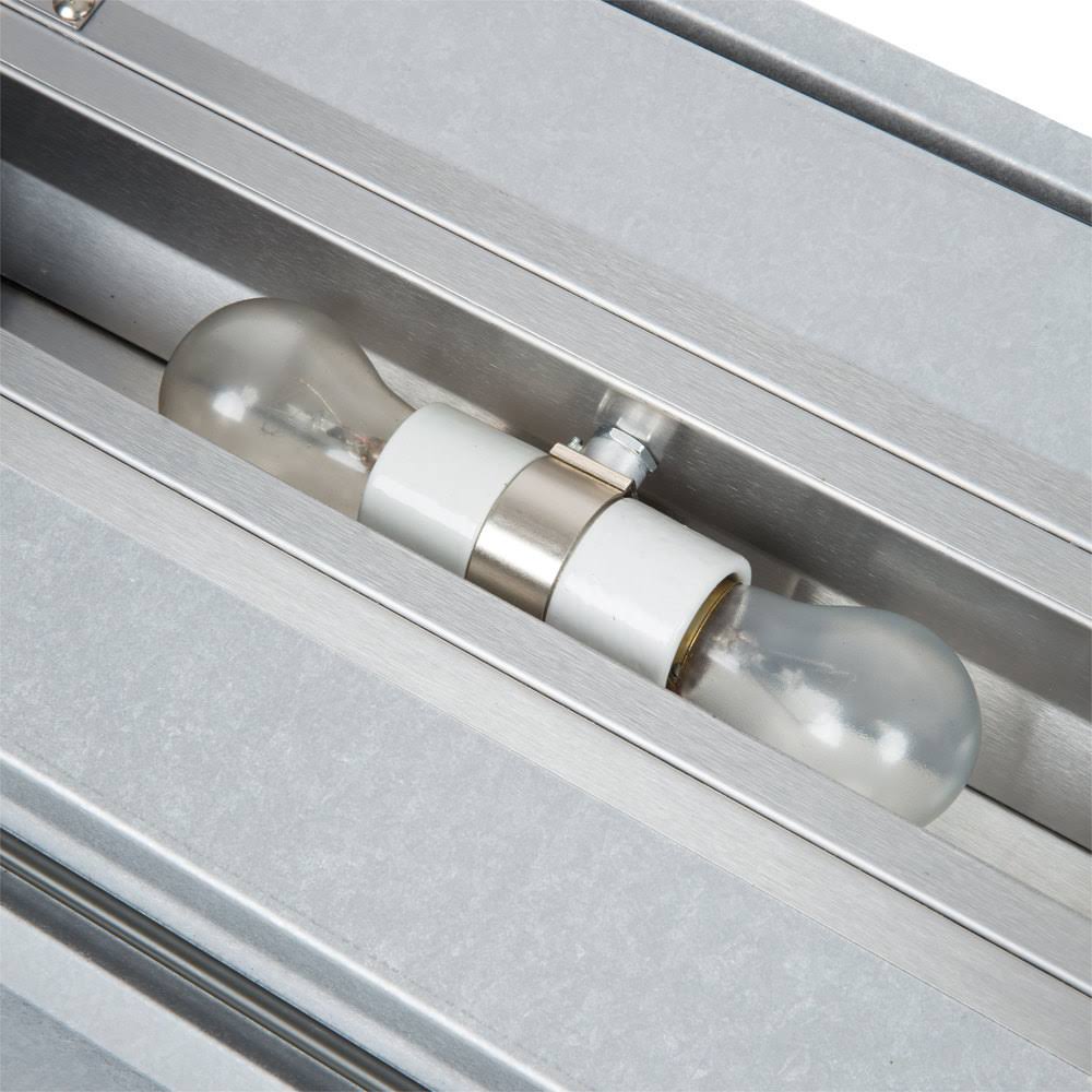 24" High Wattage Lighted Calrod Double Food Warmer with Toggle Controls V602
