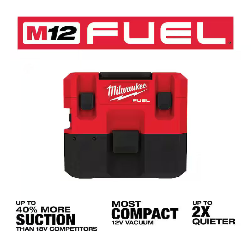 12-Volt Cordless 1.6 Gal. Wet/Dry Vacuum with 3.0 Ah Batteries B996198