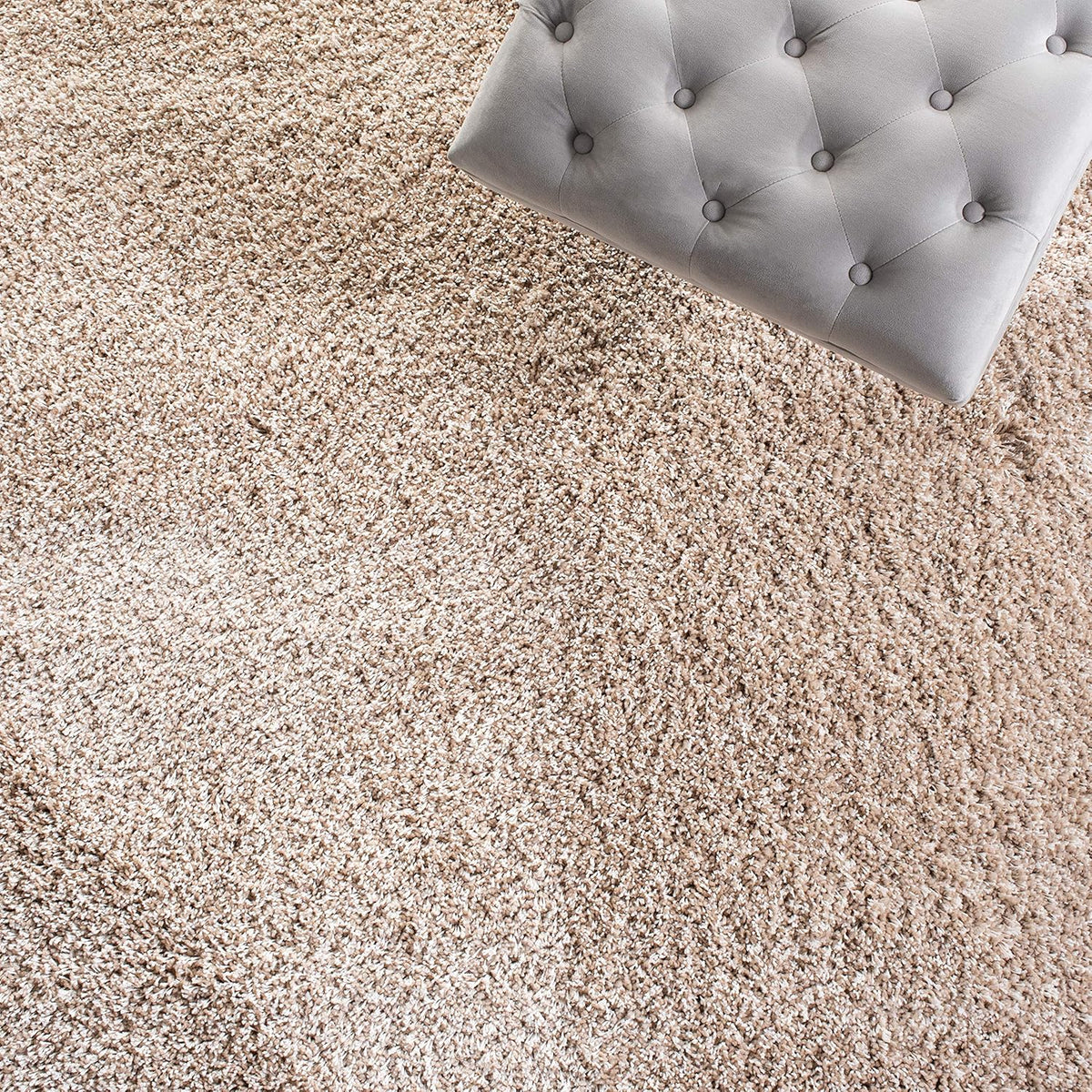Beige Plush 2-inch Thick Runner S731