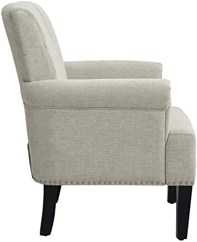Polyester Upholstered Tufted Club Chair J1012