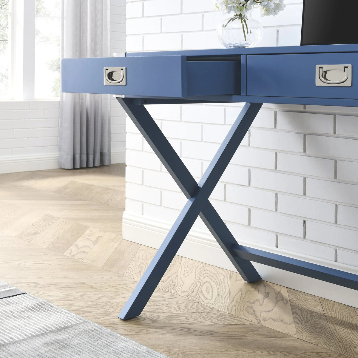 Solid Wood Computer Desk with Drawers Q823274