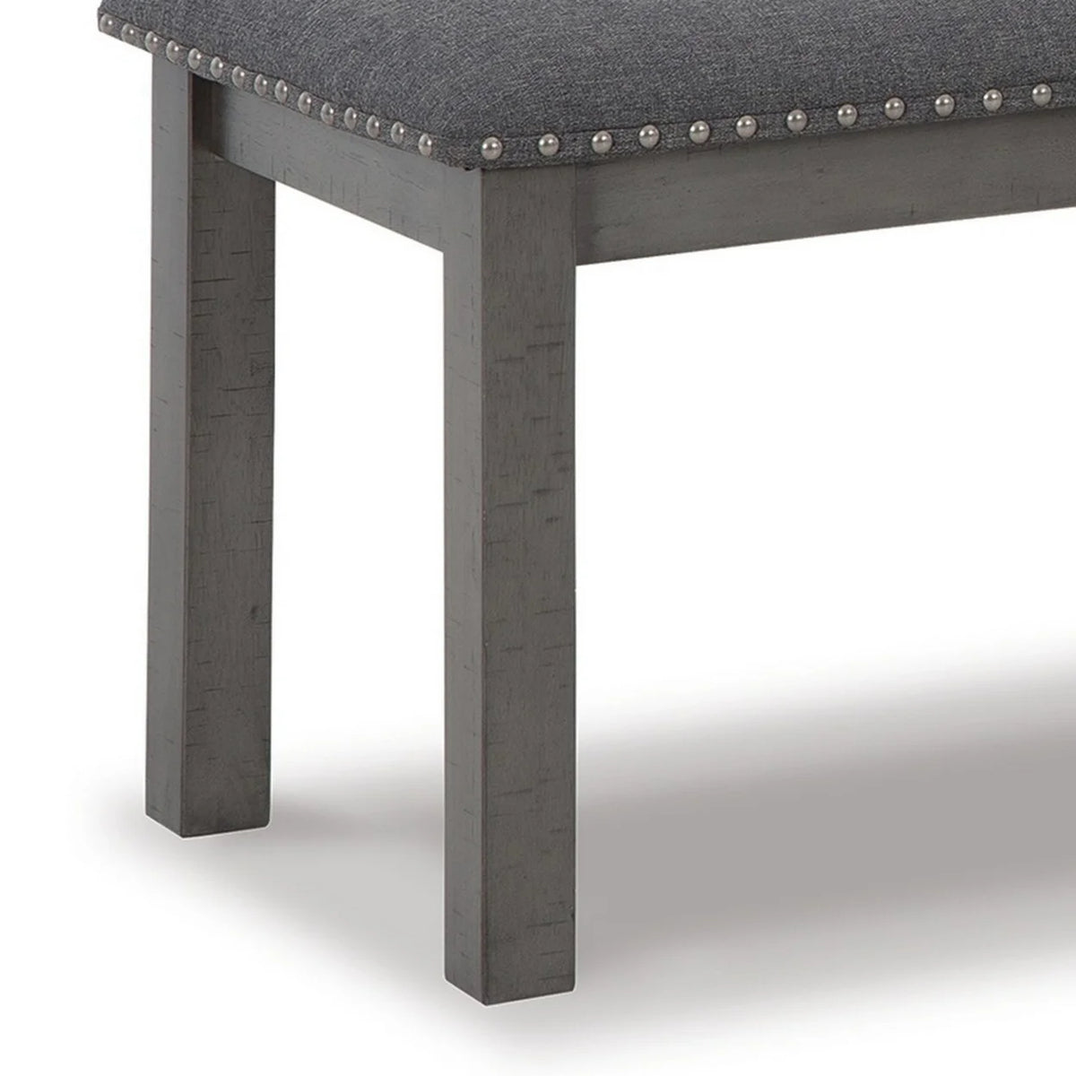 Antique Gray Wood Bench P982846