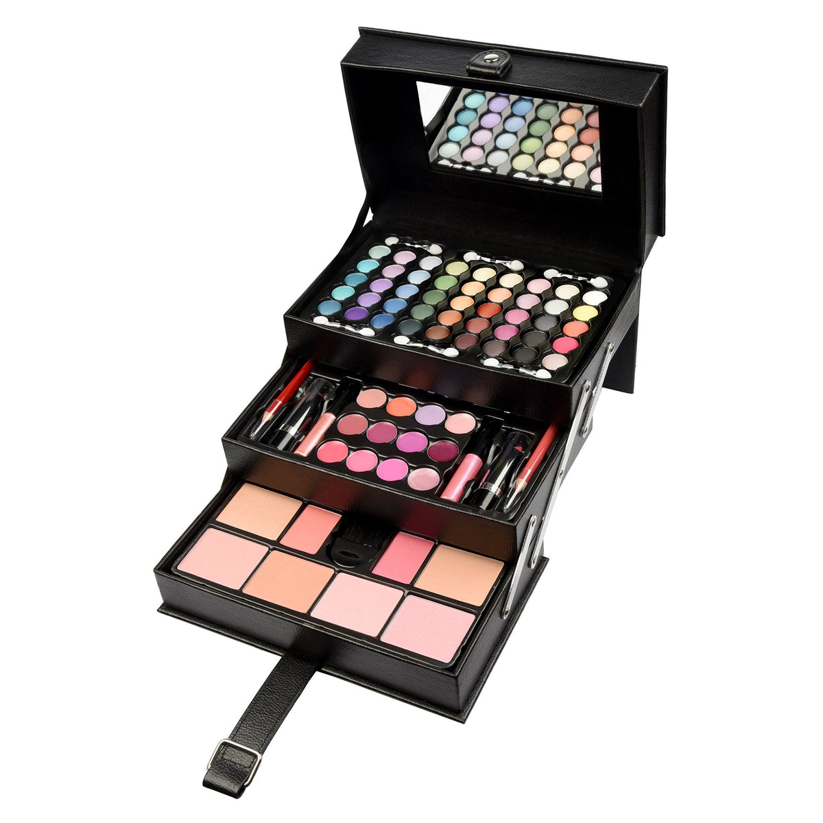 Black Makeup Storage Vanity Case Set G97316