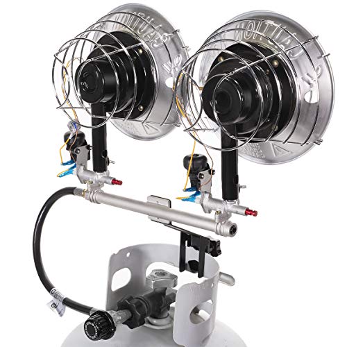 30,000 BTU Dual Burner Propane Tanktop Heater C51865