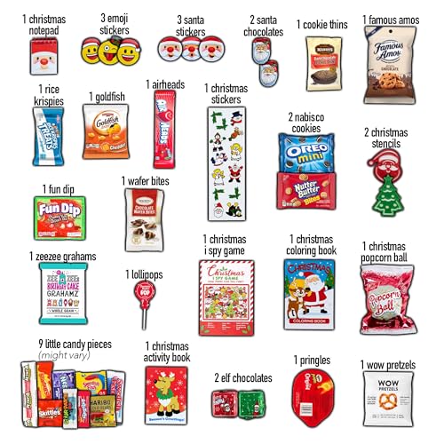 Christmas Stocking Stuffed Candy Snacks Chocolates B653