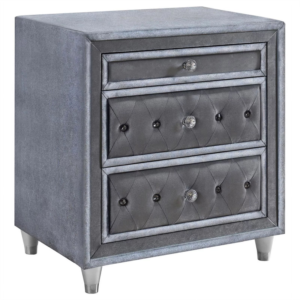 Velvet Upholstered California King Bedroom Set Y437675