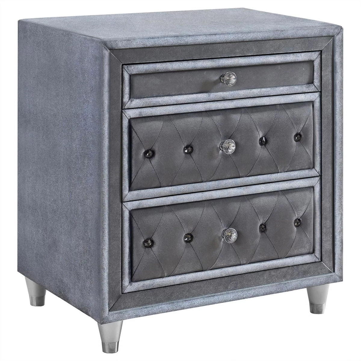 Velvet Upholstered California King Bedroom Set Y437675