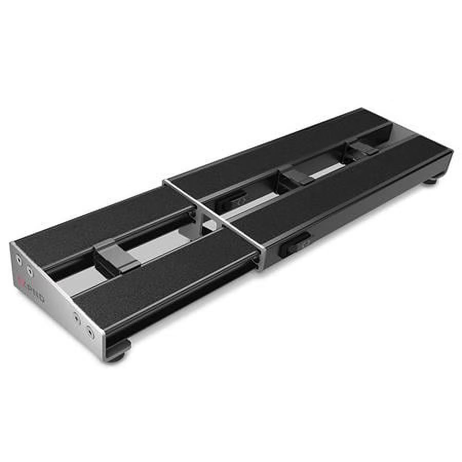 Black Telescopically Expanding 2-Rail Pedalboard System M321149