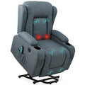 Blue Electric Power Lift Recliner Massage Chair V960765