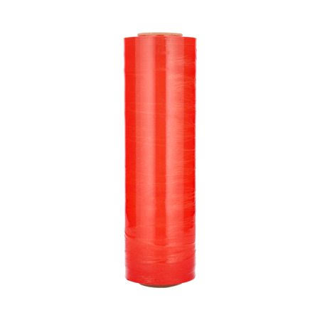 Dark Orange 18 inch x 1500 ft 80 Gauge Stretch Wrap 4 Rolls H244