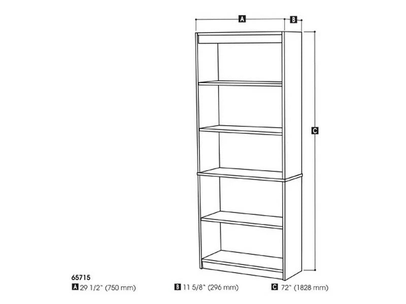 Tuscany Brown Bookcase D6521