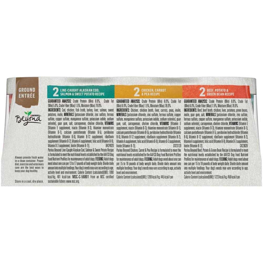Chicken Beef and Cod Ground Entree Grain Free Wet Dog Food C1597