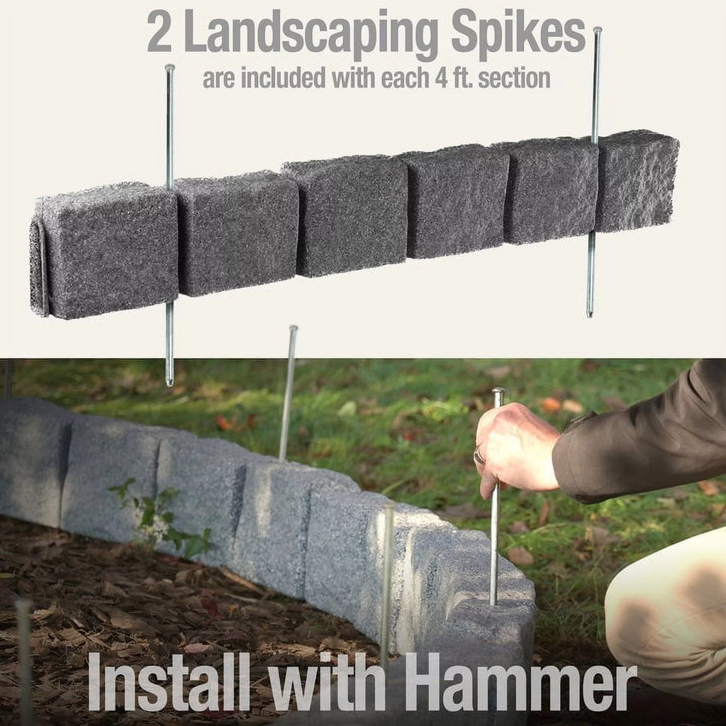 6-Block Section of Edging with 2 Securing Spikes Y970148