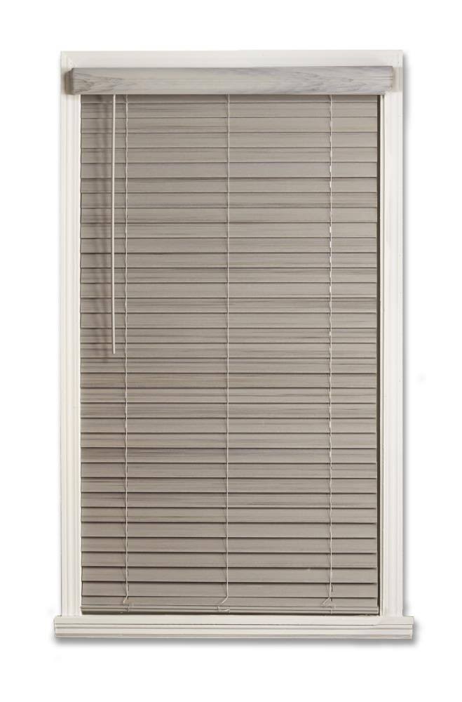 Cordless Faux Wood Room Darkening Horizontal Blind Y111