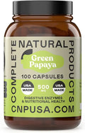 Organic Green Papaya 500mg 100 Capsules Z980350