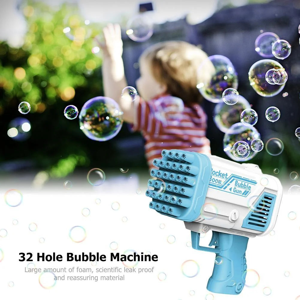 32 Holes Electric Bubble Machine (Blue) I357311