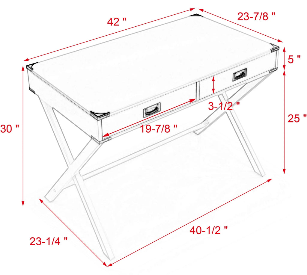 Solid Wood Computer Desk with Drawers Q823274