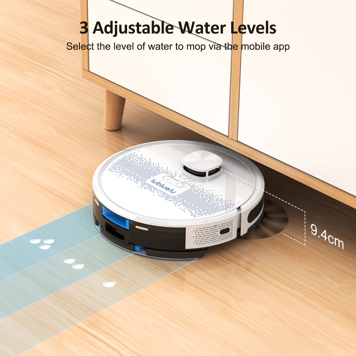 Robot Vacuum Cleaner and Mop Combo with WiFi Voice Control M43630