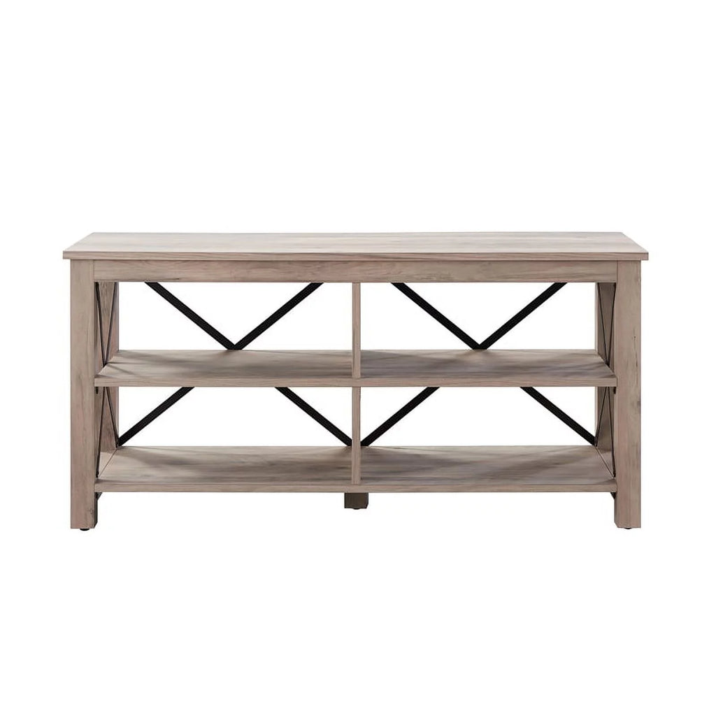 50" Wood Metal Open Back TV Stand Q88332