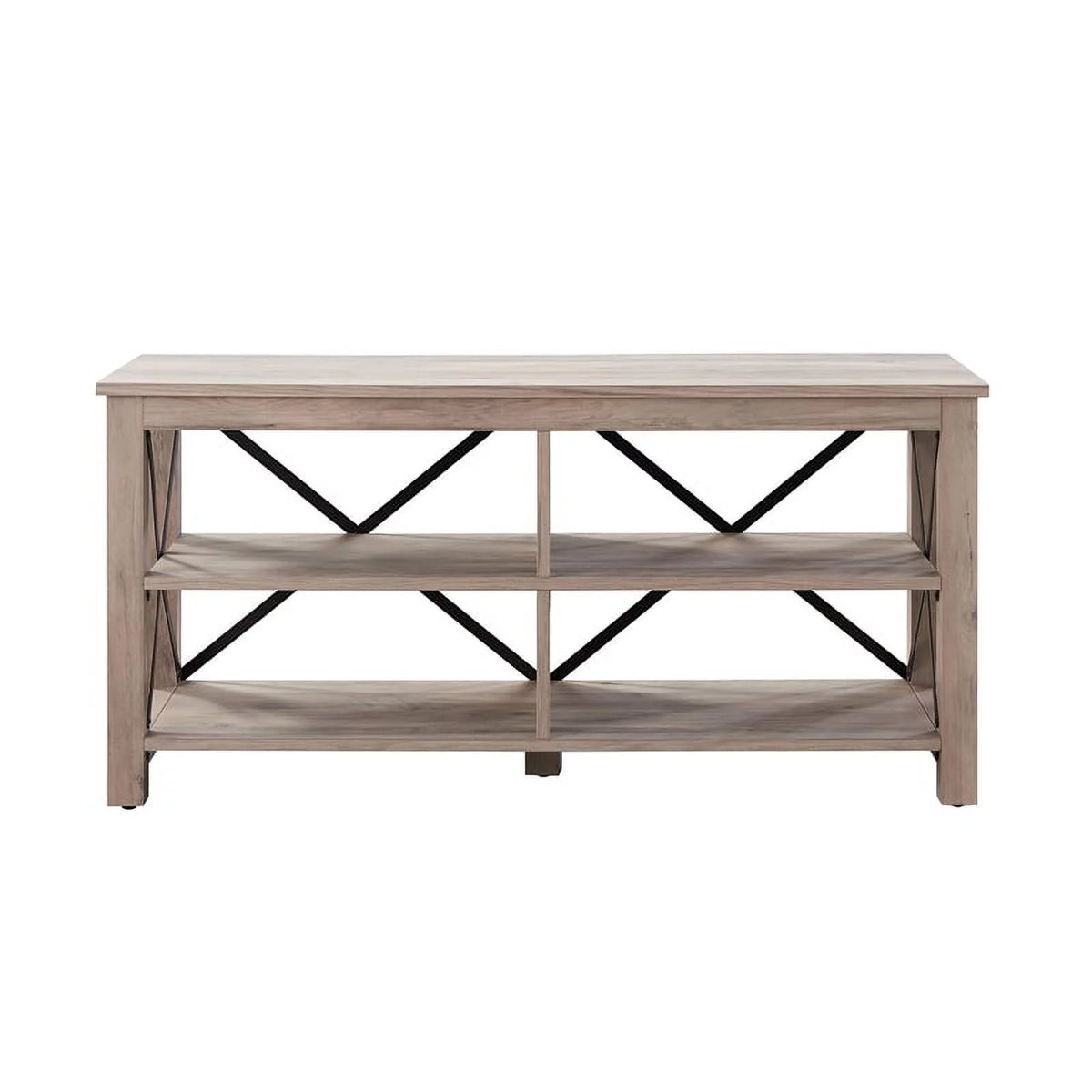 50" Wood Metal Open Back TV Stand Q88332