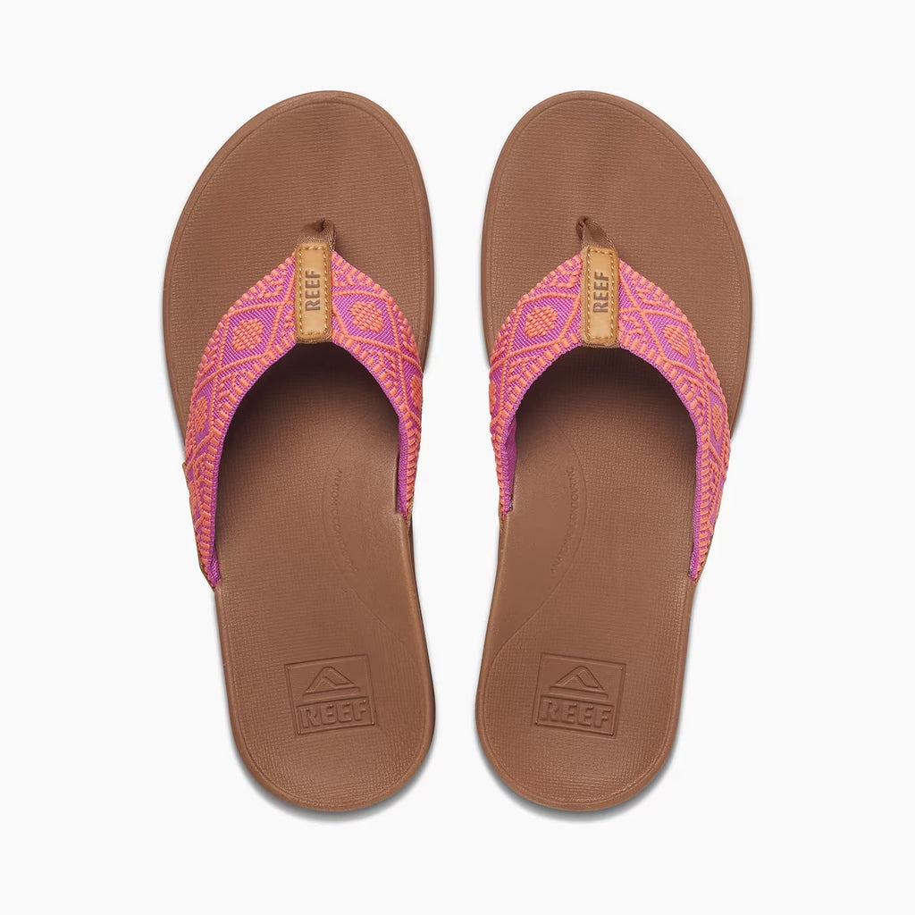 Fuchsia coral Woven Sandals P335347
