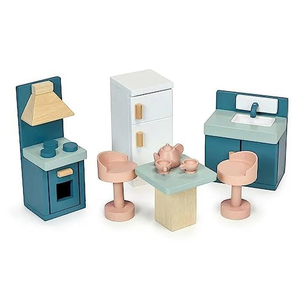 Wood Kitchen Dollhouse Furniture Set R778