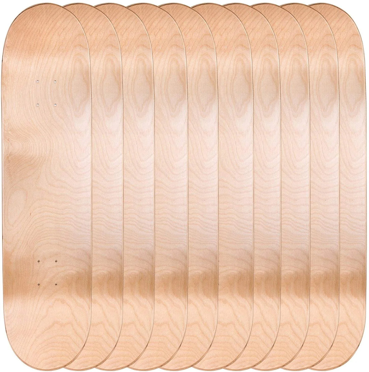 10 Cal 7 Natural 8" Blank Canadian Maple Skateboard Decks O8153