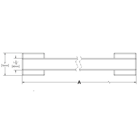 Polished Chrome ADA Grab Bar U334624