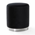 Velvet Round Ottoman B950