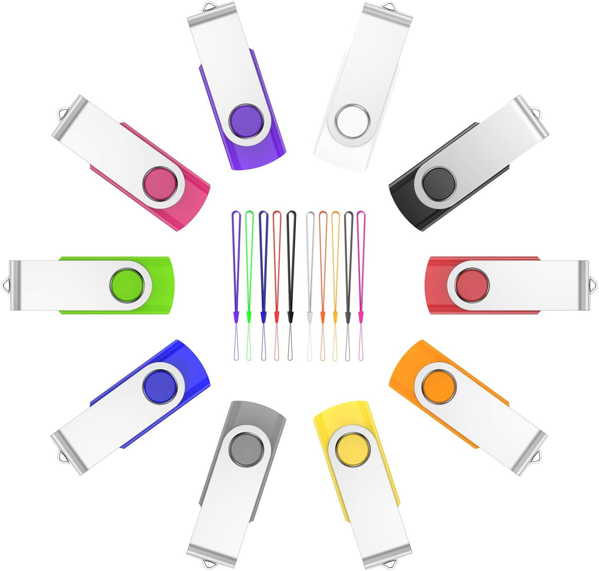 20 Pack 4GB USB 2.0 Flash Drive with Led Indicator C23978