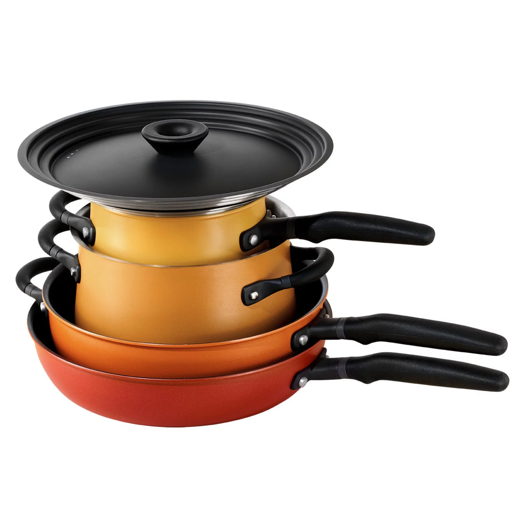 6 Piece Aluminum Nonstick Stainless Steel Cookware Set K182