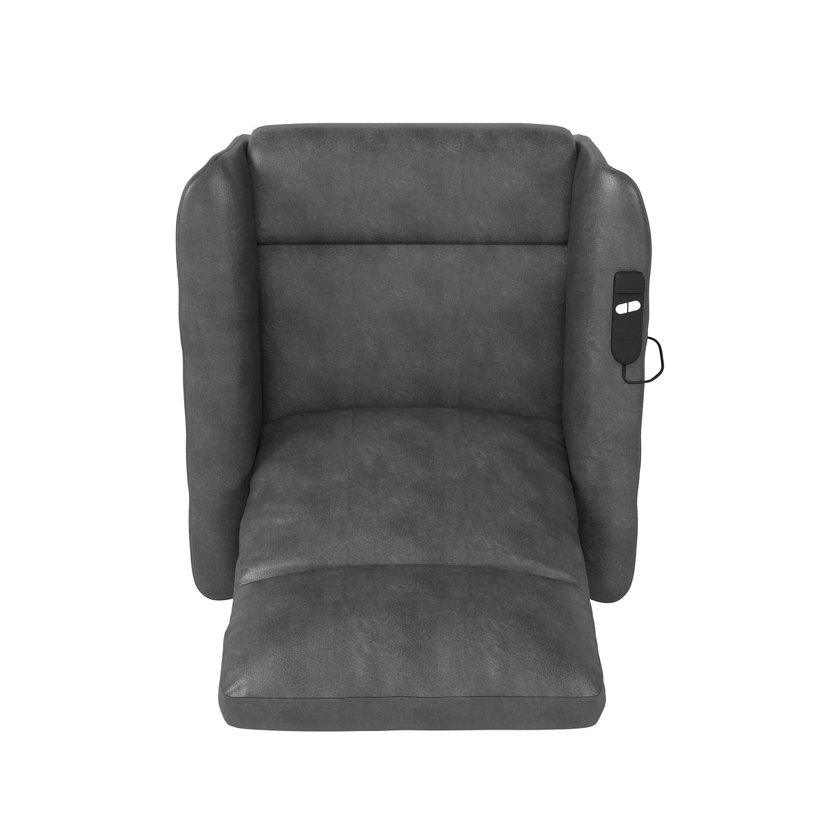 Gray Faux Leather Power Recline and Lift Chair G614384