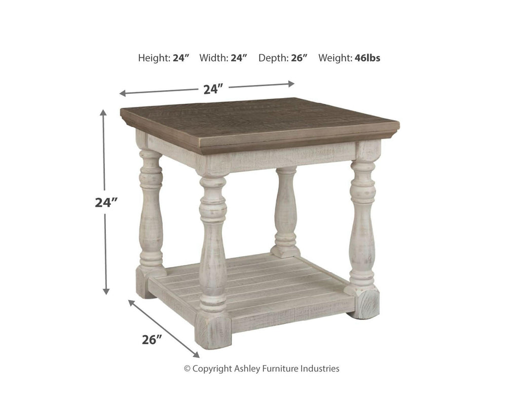 Gray/White End Table Q317437