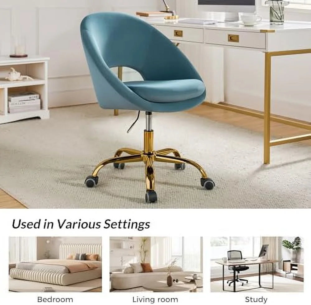 Modern Velvet Office Chair with Adjustable Swivel V505210