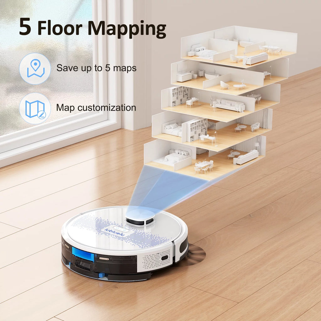 Robot Vacuum Cleaner and Mop Combo with WiFi Voice Control M43630