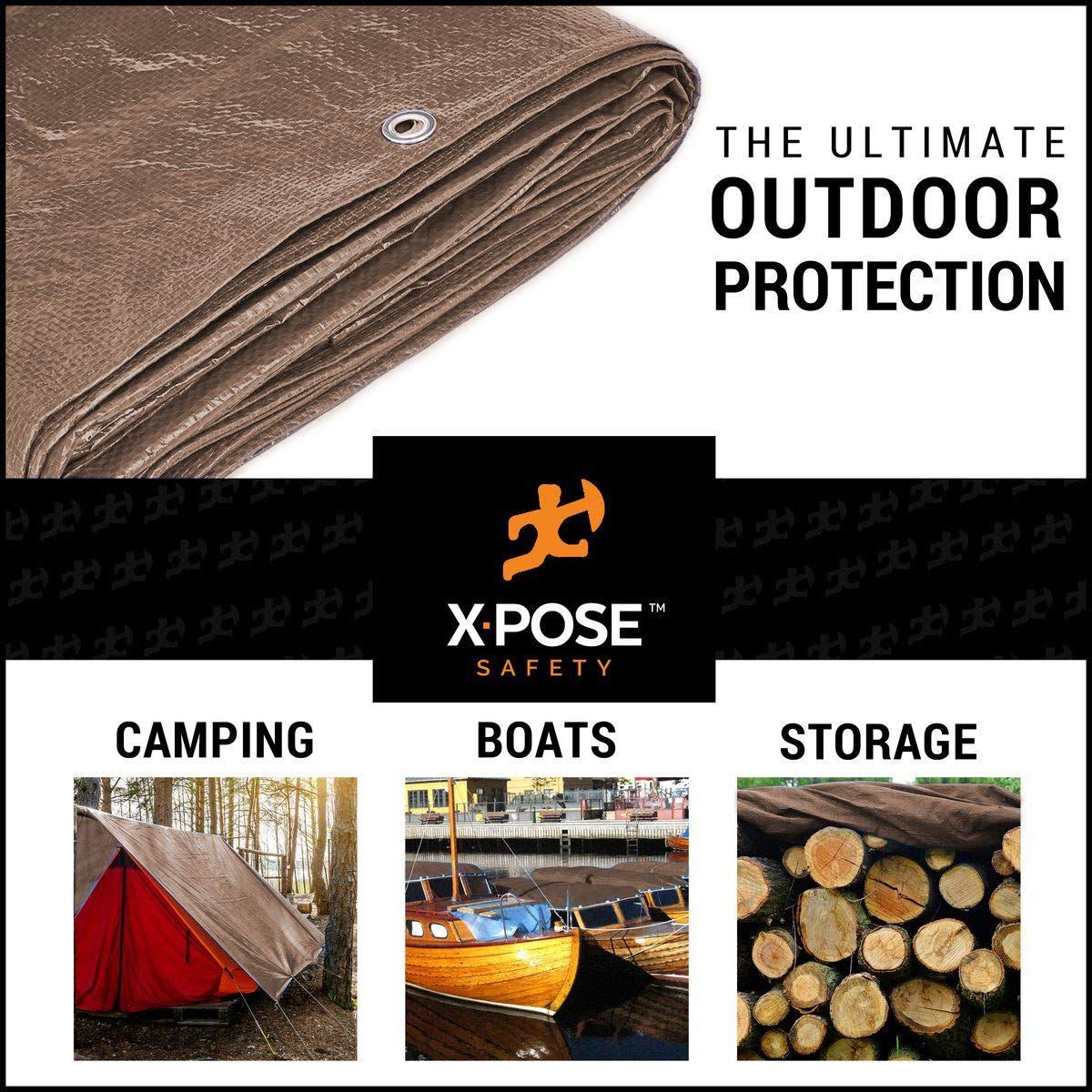 Brown Poly Tarps 20 x 25 Case of 4 C9697