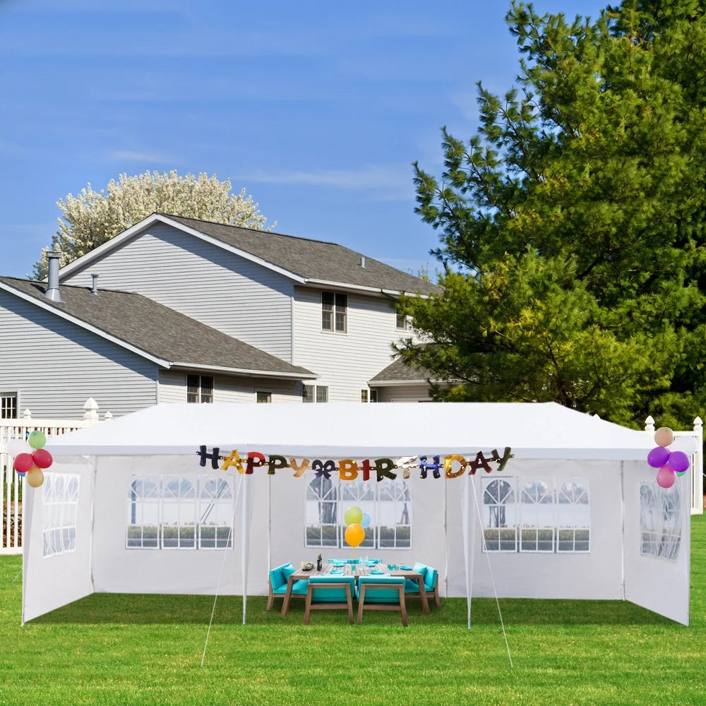 3 * 9m Waterproof PE Cloth Pergola with Iron Frame Q5297