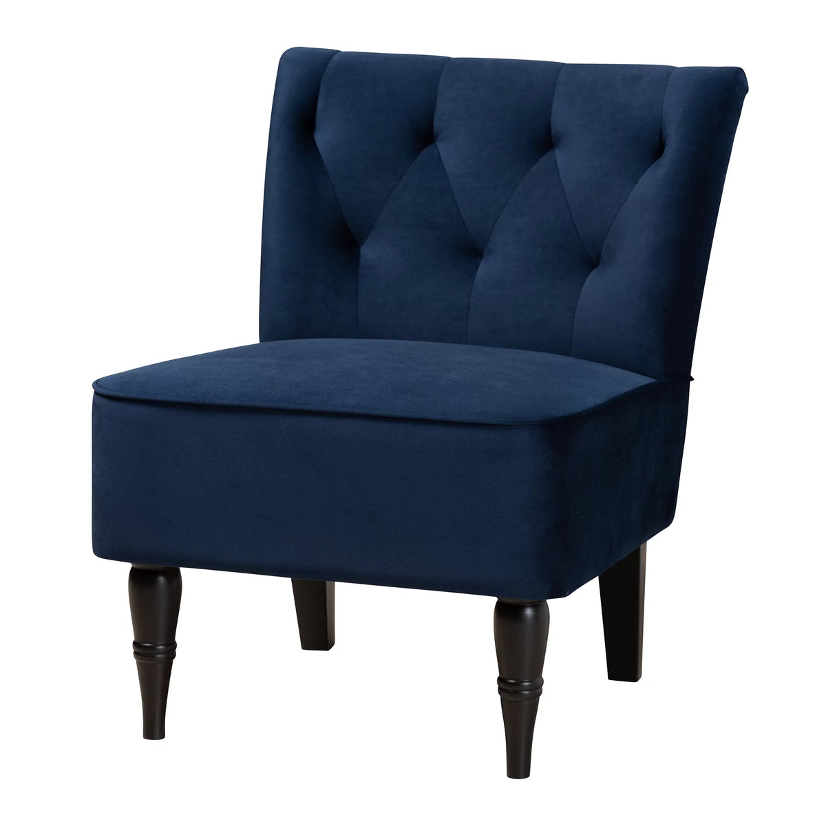 Navy Blue Slipper Chair T3187